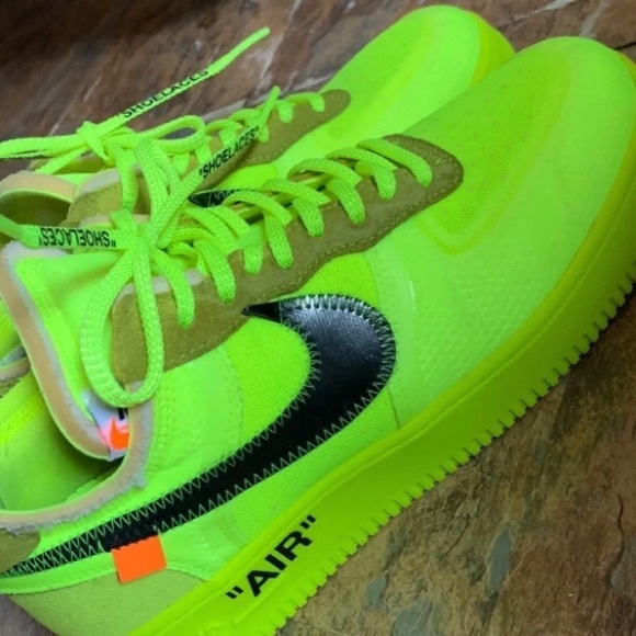 AUTHENTIC OFF-WHITE x NIKE AIR FORCE 1 LOW “VOLT” - Picture 2 of 6